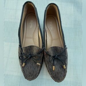 Michael Kors Dark Brown Moccasins with Black Trim Women’s 8/5